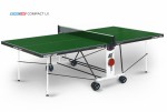 Теннисный стол для помещения Compact LX green усовершенствованная модель стола 6042-3 - магазин СпортДоставка. Спортивные товары интернет магазин в Омске 