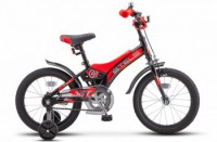 Детский велосипед Stels Jet 16" Z010 черный красный 2022 - магазин СпортДоставка. Спортивные товары интернет магазин в Омске 