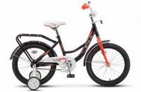 Детский велосипед Stels Flyte 18" Z011 Чёрный красный 2022 - магазин СпортДоставка. Спортивные товары интернет магазин в Омске 