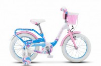 Детский велосипед Stels Pilot-190 16" V030 Белый розовый голубой 2022 - магазин СпортДоставка. Спортивные товары интернет магазин в Омске 