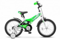 Детский велосипед Stels Jet 16" Z010 зеленый белый  2022 - магазин СпортДоставка. Спортивные товары интернет магазин в Омске 