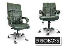 Офисное массажное кресло EGO BOSS EG1001 Малахит в комплектации ELITE натуральная кожа - магазин СпортДоставка. Спортивные товары интернет магазин в Омске 
