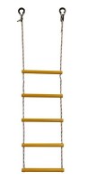 Детская веревочная лестница для ДСК  5 перекладин желтая ЛВ5-2В - магазин СпортДоставка. Спортивные товары интернет магазин в Омске 